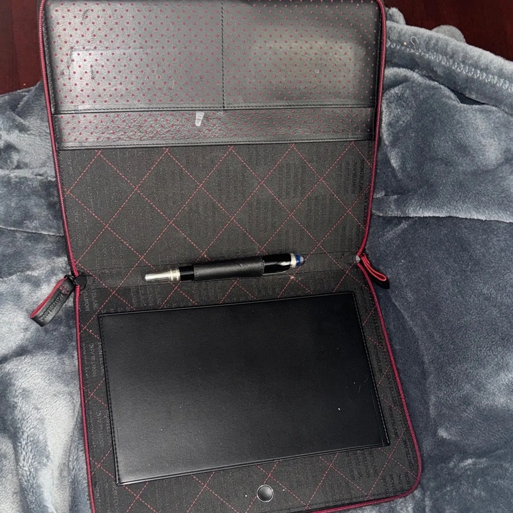 Montblanc Black and Red Tablet Case
